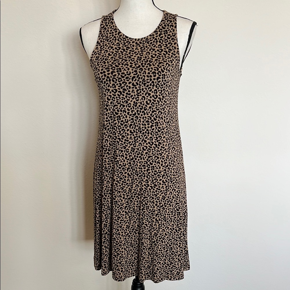 3/$12! Old Navy Leopard Print Sleeveless Dress - Small